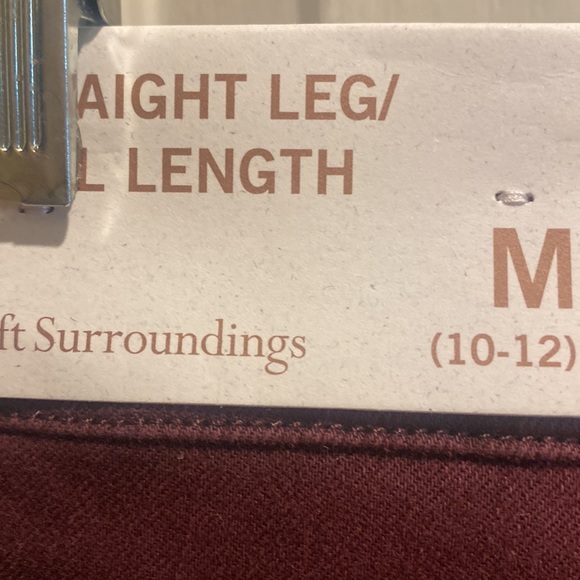 Burgundy straight leg full length jeggings - Picture 4 of 4
